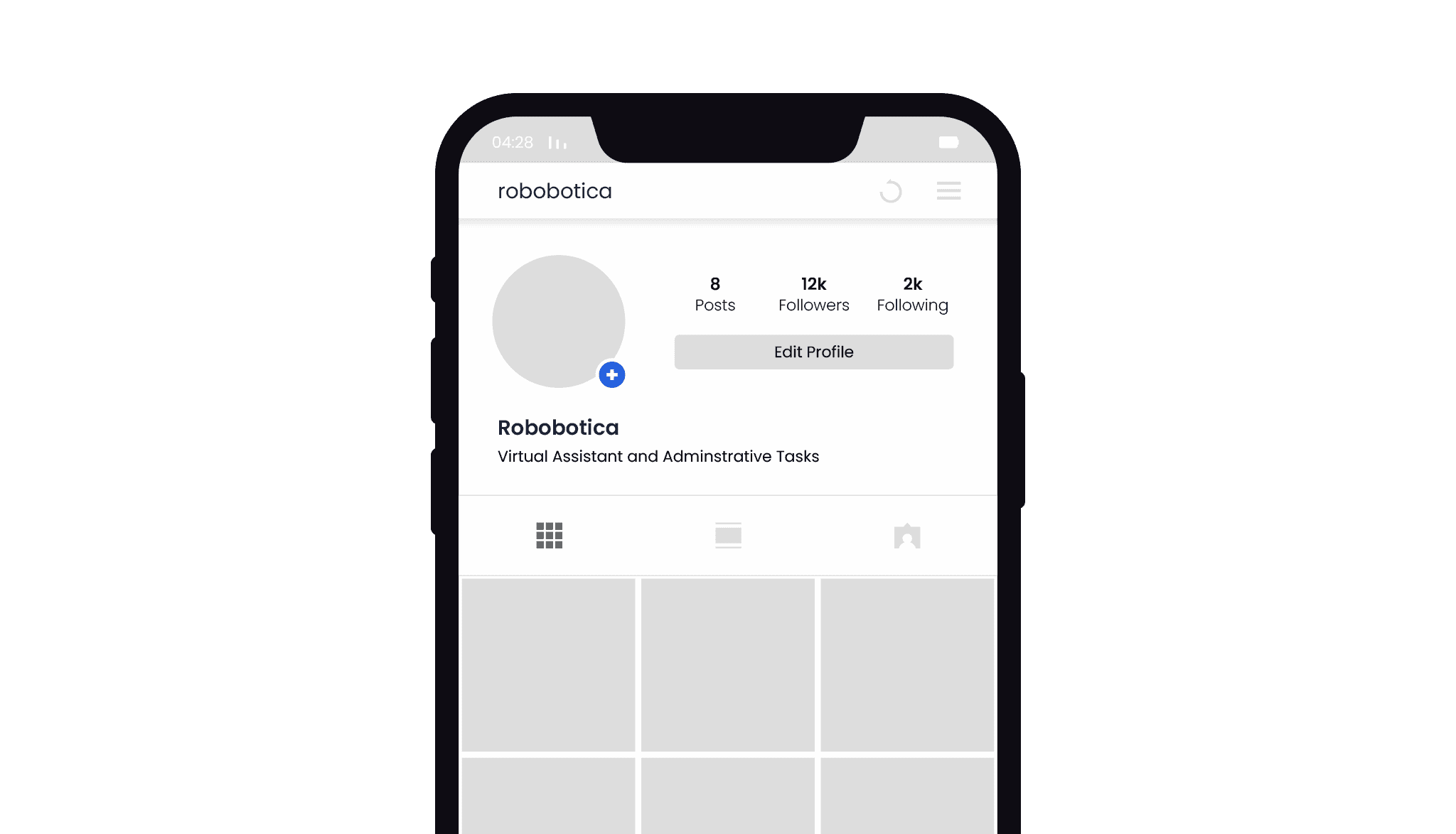 Robobotica Instagram Phone Mockup